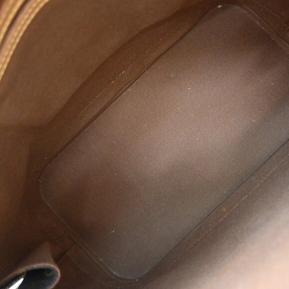 LOUIS VUITTON LV Logo Alma Hand Bag Monogram Leather Brown France M51130 88EF094 - Picture 11 of 16